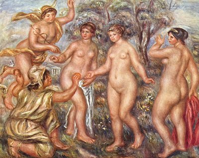Das Urteil des Paris 2 von Pierre-Auguste Renoir als Kunstdruck auf Leinwand