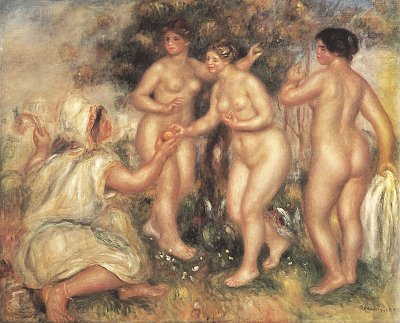 Das Urteil des Paris 3 von Pierre-Auguste Renoir als Kunstdruck auf Leinwand