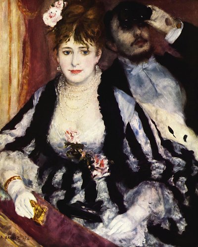 Die Loge von Renoir als Kunstdruck auf Leinwand