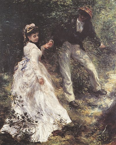 Die Promenade von Renoir als Kunstdruck auf Leinwand