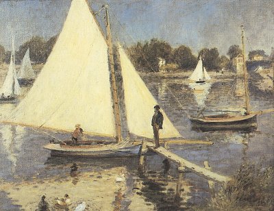 Die Seine in Argenteuil von Renoir als Kunstdruck auf Leinwand