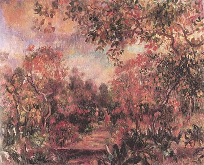 Landschaft bei Beaulieu von Pierre-Auguste Renoir als Kunstdruck auf Leinwand