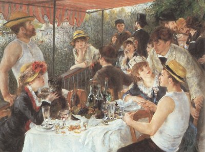 Mittagessen auf der Bootsparty von Renoir als Kunstdruck auf Leinwand