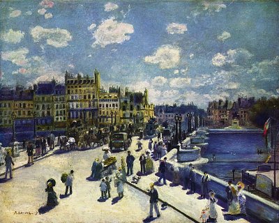 Pont Neuf von Renoir als Kunstdruck auf Leinwand