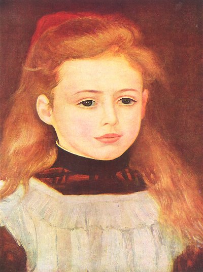 Portrait der Lucie Berard von Renoir als Kunstdruck auf Leinwand