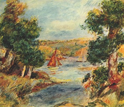 Segelboote bei Cagnes Kunstdruck