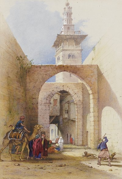 Jerusalem from the House of Herod von Richard Dadd als Kunstdruck auf Leinwand