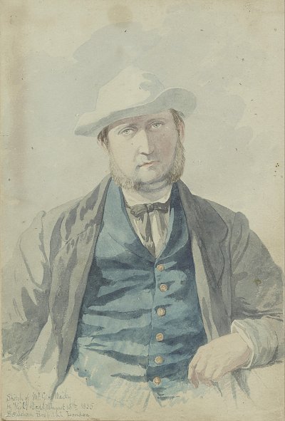 Portrait of Mr George Bailey von Richard Dadd als Kunstdruck auf Leinwand