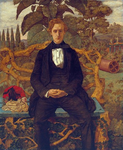 Portrait of a young man von Richard Dadd als Kunstdruck auf Leinwand
