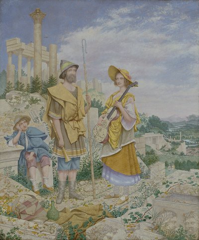 Wandering Musicians von Richard Dadd als Kunstdruck auf Leinwand