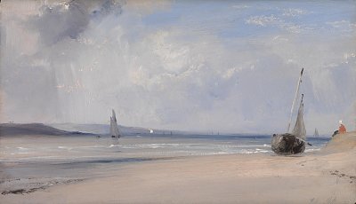 La Ferte von Richard Parkes Bonington als Kunstdruck auf Leinwand
