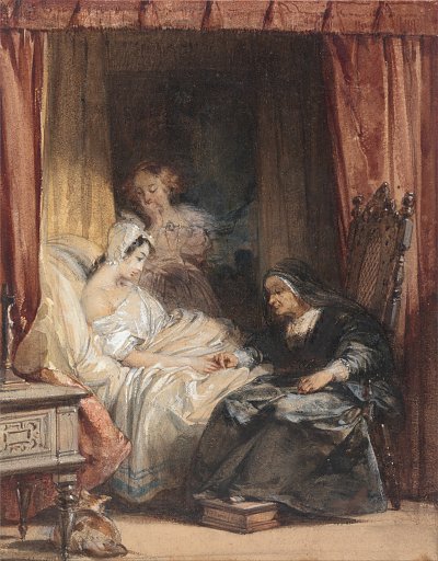 The Use of Tears von Richard Parkes Bonington als Kunstdruck auf Leinwand