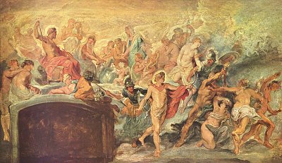 Medici Zyklus Die Bluete Frankreichs Skizze von Rubens als Kunstdruck auf Leinwand
