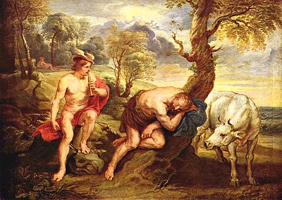 Merkur und Argus von Rubens als Kunstdruck auf Leinwand