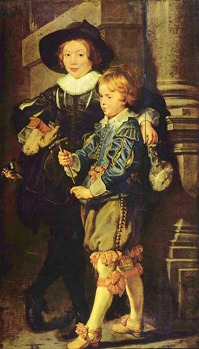 Portrait von Albert und Nicolas Soehne des Kuenstlers von Rubens als Kunstdruck auf Leinwand