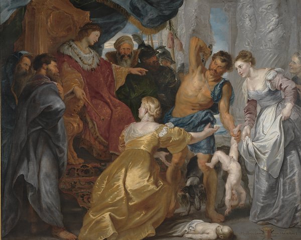 Kunstdruck The Judgement of Solomon von Rubens als Leinwandbild