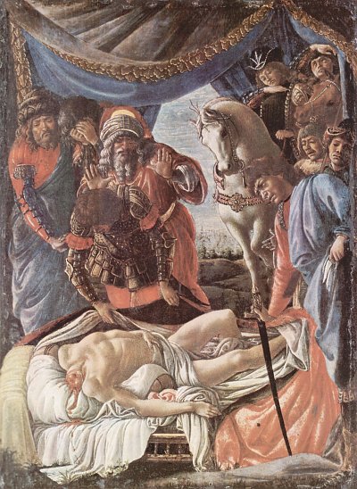 Die Auffinung des enthaupteten Holofernes von Sandro Botticelli als Kunstdruck auf Leinwand