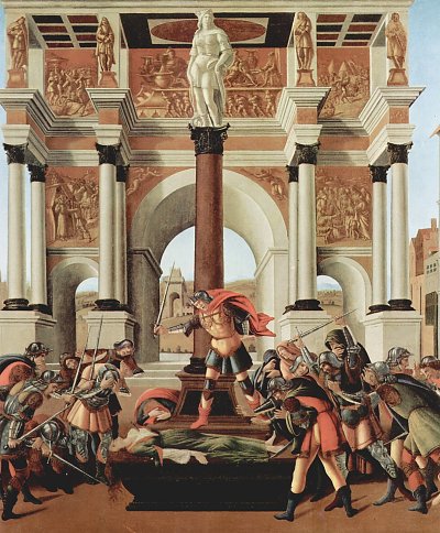 Tod der Lucretia von Sandro Botticelli als Kunstdruck auf Leinwand