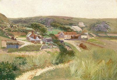 Bei Znaim von Theodor von Hörmann als Kunstdruck auf Leinwand