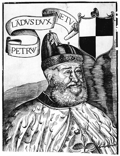 Portrait des Dogen Pietro Lando von Tizian/Zeichnungen als Kunstdruck auf Leinwand