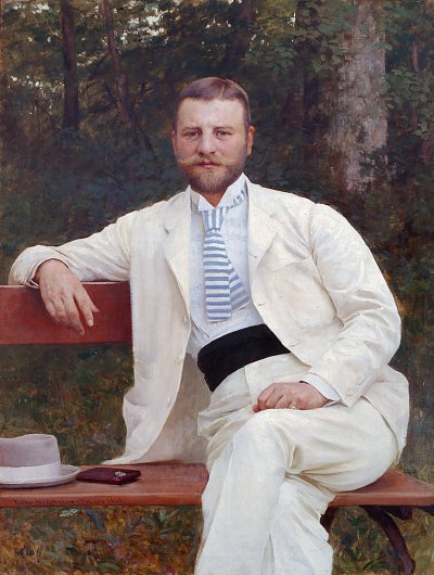 Gustav Pongratz von Vlaho Bukovac als Kunstdruck auf Leinwand