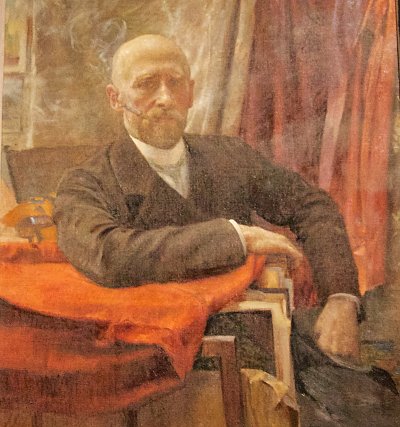 self portrait von Vlaho Bukovac als Kunstdruck auf Leinwand