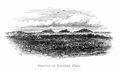 Barrows on Beaulieu Plain von Walter Crane als Kunstdruck auf Leinwand