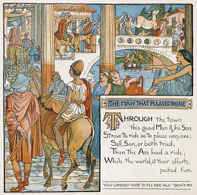 The Man That Pleased None von Walter Crane als Kunstdruck auf Leinwand