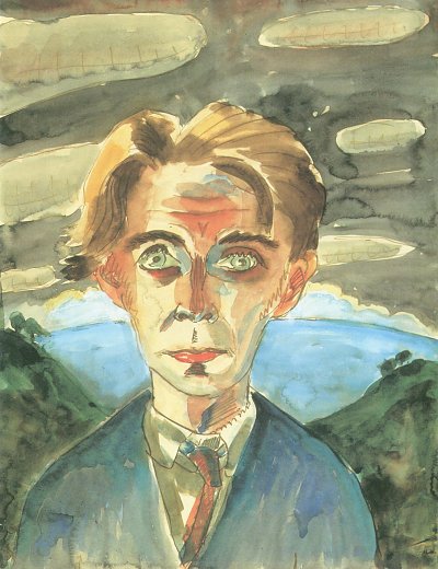 Selbst in Barcelona von Walter Gramatte als Kunstdruck auf Leinwand