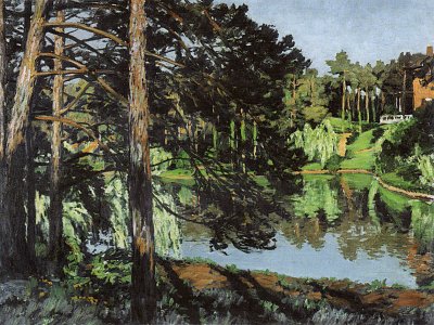 Aus dem Grunewald von Walter Leistikow als Kunstdruck auf Leinwand