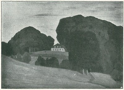 Daenische Landschaft von Walter Leistikow als Kunstdruck auf Leinwand