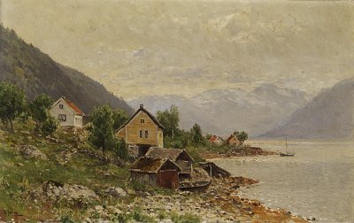 Wassermuehlen am Stolpedal von Walter Moras als Kunstdruck auf Leinwand