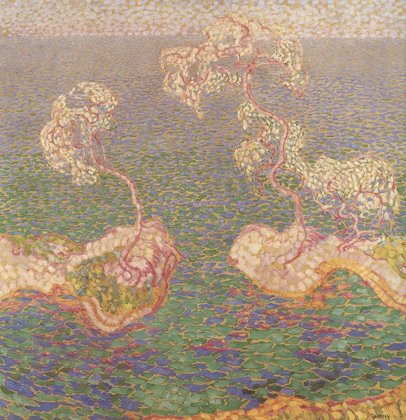 Kunstdruck Am Mittelmeer von Walter Ophey als Leinwandbild