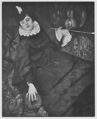 Die Kokotte von Wilhelm-Leibl als Kunstdruck auf Leinwand
