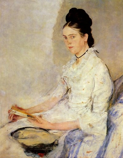Porträt der Rosine Fischler Gräfin Treuberg von Wilhelm Leibl als Kunstdruck auf Leinwand