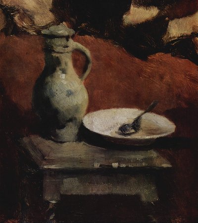 Schlafender Savoyardenknabe von Wilhelm Leibl als Kunstdruck auf Leinwand