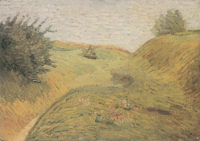 Hügelige Felder von Wilhelm Morgner als Kunstdruck auf Leinwand