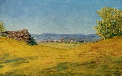 Warmbrunn im Riesengebirge von Wilhelm Steinhausen als Kunstdruck auf Leinwand