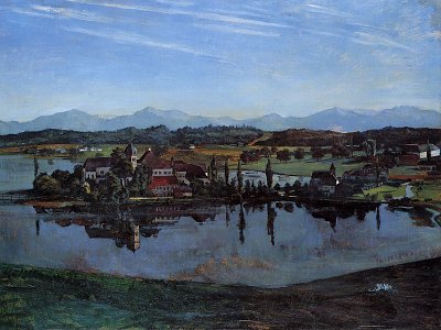 Kloster Seeon von Wilhelm Trübner als Kunstdruck auf Leinwand