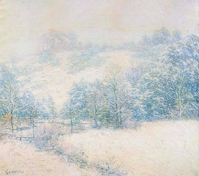 The Winter s Festival von Willard Leroy Metcalf als Kunstdruck auf Leinwand