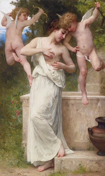 Blessures d Amour von William Adolphe Bouguereau als Kunstdruck auf Leinwand