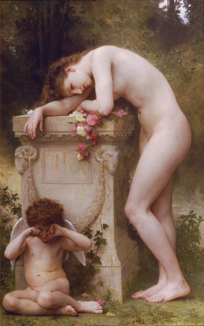 Elegy von William Adolphe Bouguereau als Kunstdruck auf Leinwand