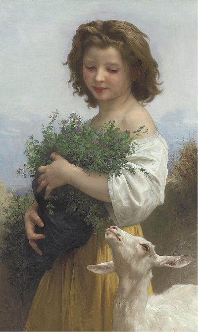 La Petite Esmeralda von William Adolphe Bouguereau als Kunstdruck auf Leinwand