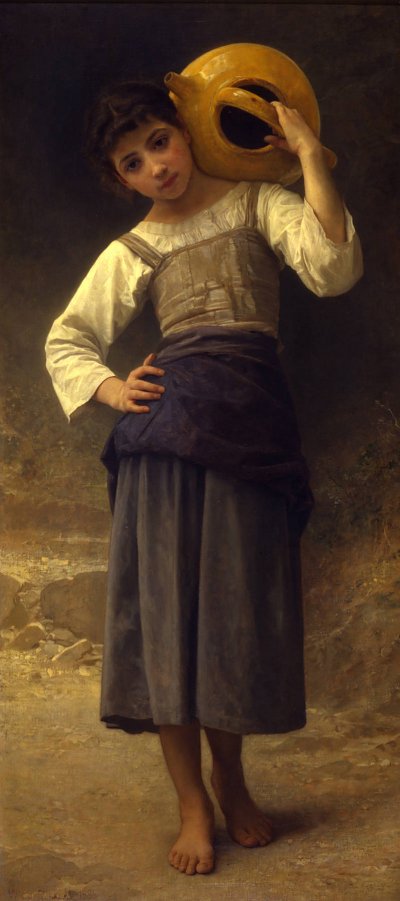 La fille de l eau von William Adolphe Bouguereau als Kunstdruck auf Leinwand