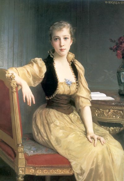 Lady Maxwell von William Adolphe Bouguereau als Kunstdruck auf Leinwand