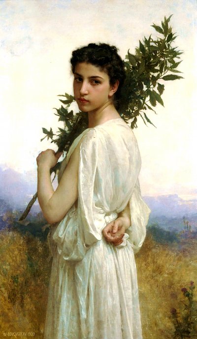 Laurel Branch von William Adolphe Bouguereau als Kunstdruck auf Leinwand