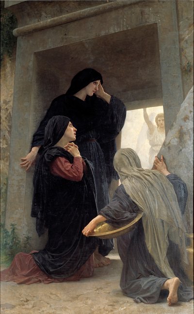 Le saintes femmes au tombeau von William Adolphe Bouguereau als Kunstdruck auf Leinwand