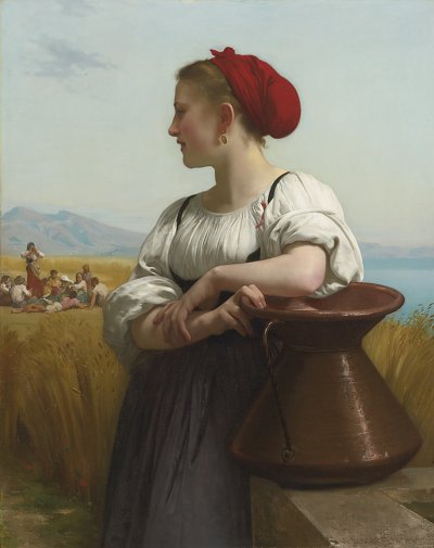 Moissonneuse von William Adolphe Bouguereau als Kunstdruck auf Leinwand