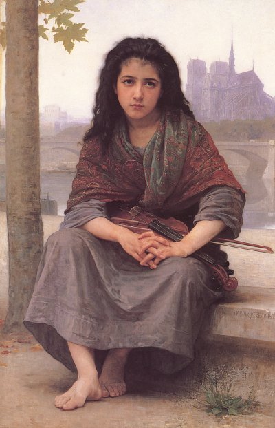 The Bohemian von William Adolphe Bouguereau als Kunstdruck auf Leinwand