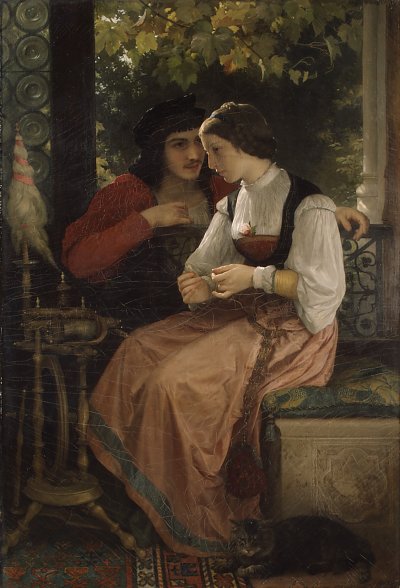 The Proposal von William Adolphe Bouguereau als Kunstdruck auf Leinwand